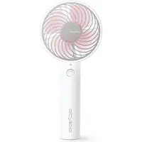 Stylies Lacerta, Rose, Blanc, Ventilateur à main, Lithium-ion (Li-Ion), 2500 mAh, 37 mm, 88 mm