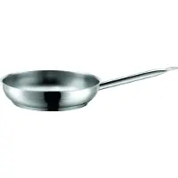 MÄSER 811041 Professional I Poêle à frire, Ø 24 cm, acier inoxydable 18/10, argent