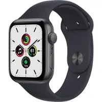 Apple Watch SE OLED 44 mm Numérique 368 x 448 pixels Écran tactile Gris Wifi GPS (satellite)