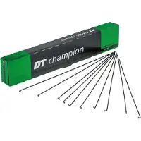 Dt Swiss Champion M Spokes 100 Units Noir 288 mm