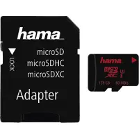Hama Carte MicroSDXC UHS-I 80 Mo/s avec adaptateur/Mobile 128 Go sw MICROSDXC 128 Go CLASSE 3 181000