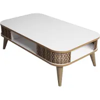 Skye Decor , Eylül - Blanc, Tables basses, Blanc, 105 x 34,6 x 60 cm