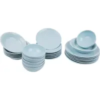 Hermia Concept , Kütahya- KTP2719, turquoise, services de table, 100 % porcelaine