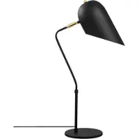 Opviq , Kesik- Kesik OPV, noir,or, lampes de bureau, 12 x 30 cm, corps en métal