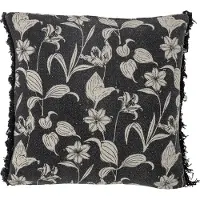 Bloomingville Coussin Mali | Noir | Coton Recyclé | 82052932