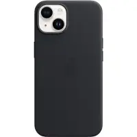 Apple Coque Leather MagSafe pour iPhone 14 - Midnight