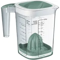 Rotho Gobelet gradué Loft 15 dl, vert/transparent, Verre mesureur, Vert