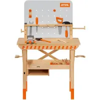 Stihl Établi en bois pour enfants