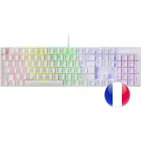 Mars Gaming MK422 clavier USB AZERTY Français Blanc