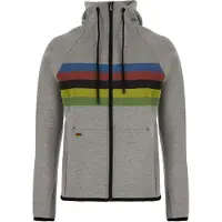 Santini Uci Hoodie Argenté XL