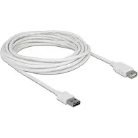 DeLOCK Easy - Rallonge de câble USB - USB (M) reversible pour USB (F) - USB 2.0 - 5 m - blanc