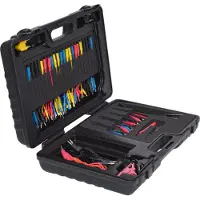 Ks Tools Jeu de câbles de contrôle et de mesure 12/24V Master Diagnostic, 92 pièces, 150.0950