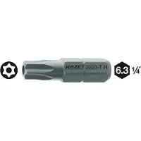 Hazet - Embout-tournevis (bit) 2223-T8H - Hexagone massif 6,3 (1/4 ") - TORX « tamper résistant » - T8H