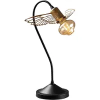 Opviq , Angel- Angel CHL, noir,or, lampes de bureau, 20 x 20 cm, corps en métal