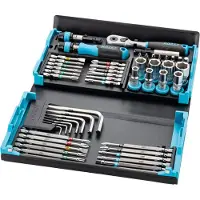 Hazet Jeu de clés à douille 1/4" 2200SC-32, 96 pièces, dans un coffret SmartCase | 4000896244546
