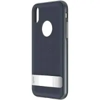 Moshi Kameleon pour iPhone XS/X - Étui avec support - Bleu nuit (Apple iPhone X, Apple iPhone XS), Coque pour téléphone portable, Bleu