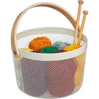 Relaxdays Panier en fil métallique (27.50 cm, 1x)