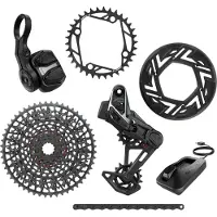 Sram X0 T-type Eagle E-mtb 104bcd Transmission Axs Groupset Argenté 10-52t