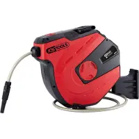 Ks Tools Enrouleur de tuyau d'arrosage - Mural - 20m - 1/4 pouce - 150.4227