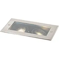 QAZQA Spot encastré moderne en acier 2 lumières orientables IP65 - Oneon
