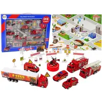 Leantoys Ensemble de camions de pompiers 30el