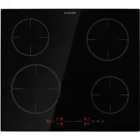 Klarstein Plaque Induction Encastrable de 7200W, Table de Cuisson Induction, Plaque Induction 4 Feux, Plaque de Cuisson Induction avec Contrôle Tactile, Tables de Cuisson Electrique 4 Foyers, Plaques