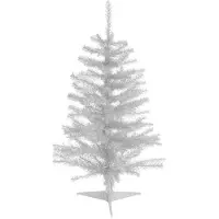 Feeric Sapin de Noël - lights & christmas - Elégant - 100 cm - Blanc - PVC et Acier