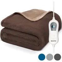 Auronic Couverture chauffante électrique - - 160 x 120cm - Marron