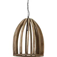 Light & Living Lampe pendante en bois Haranka Ø 47cm