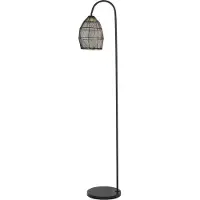 Pronto Wonen - lampadaire - Meya - noir - métal - lampe d'ambiance - E27 - 1859712
