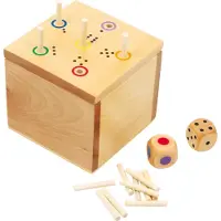 Small Foot Jeu de société - - Dé 'As' - En bois - Pour 2 joueurs ou plus - A partir de 3 ans