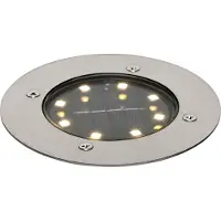 QAZQA Spot encastré moderne en acier avec LED solaire IP65 - Terry