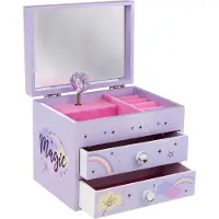 Tinka Unicorn Travel Jewelry Box Violet Enfants