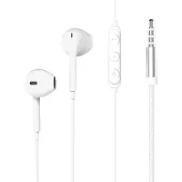 Force Play - Écouteurs avec micro - intra-auriculaire - filaire - jack 3,5mm - blanc