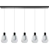 Eth Lampe suspendue pour table à manger en verre Gary