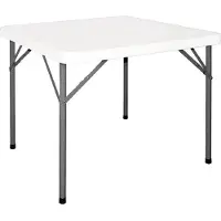 Bolero Table de fête pliante blanche | 86 x 86 cm