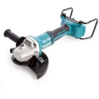 Makita DGA 900 ZKX2 Meuleuse d'angle sans fil Brushless 230mm 36V/2x18V + Coffret de transport avec Ezynut - sans Batterie, sans Chargeur