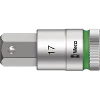 Wera 8740 C HF Douille à embout Zyklop à emmanchement 1/2" avec fonction de retenue, 4 x 60 mm
