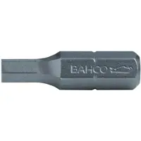 Bahco Embouts 1/4", six pans, H 2,5 mm, 25 mm, pack de 5 (Clé Allen)