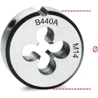 Beta 440A Plaques de coupe 10 x 1,5 mm, pas grossier - Ø 38,1 x 14
