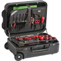 GT Line GT-Line Werkzeugkoffer Mega Wheels 190 PEL TSA Werkzeug-Trolley + Teleskopgriff