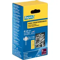 Rapid 5001436 Aluminium Rivet 4.8x12 Mm 300 Units Clair One Size / EU Plug 220V