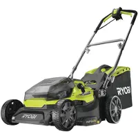 Ryobi RY18LMH37A-250 Kit Tondeuse À Gazon À Batterie Li-Ion 18V (2x 5.0Ah) - 37cm