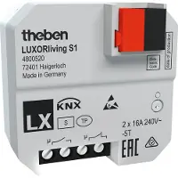 Theben LUXORliving S1 - Actionneur de commutation encastré, 1 canal, actionneur, montage encastré