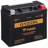 Yuasa Batterie GYZ20L AGM 12V 20Ah batterie moto / ATV / Quad, sans entretien scellée préchargée