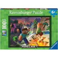 Ravensburger 13333 Puzzle Monster Minecraft 100 pièces XXL 13333