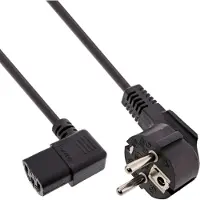InLine cordon d'alimentation (5 m), Câble d'alimentation, Noir