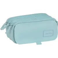 Safta Basic Big Triple Trousse à crayons Vert Homme Vert One Size