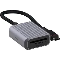 Unisynk 10381 Lecteur de cartes USB 2.0 Type-C Noir (USB 2.0), Lecteur de carte mémoire, Noir