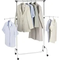 Wenko Porte-manteau Porte-manteau sur pied Trio 2 bras